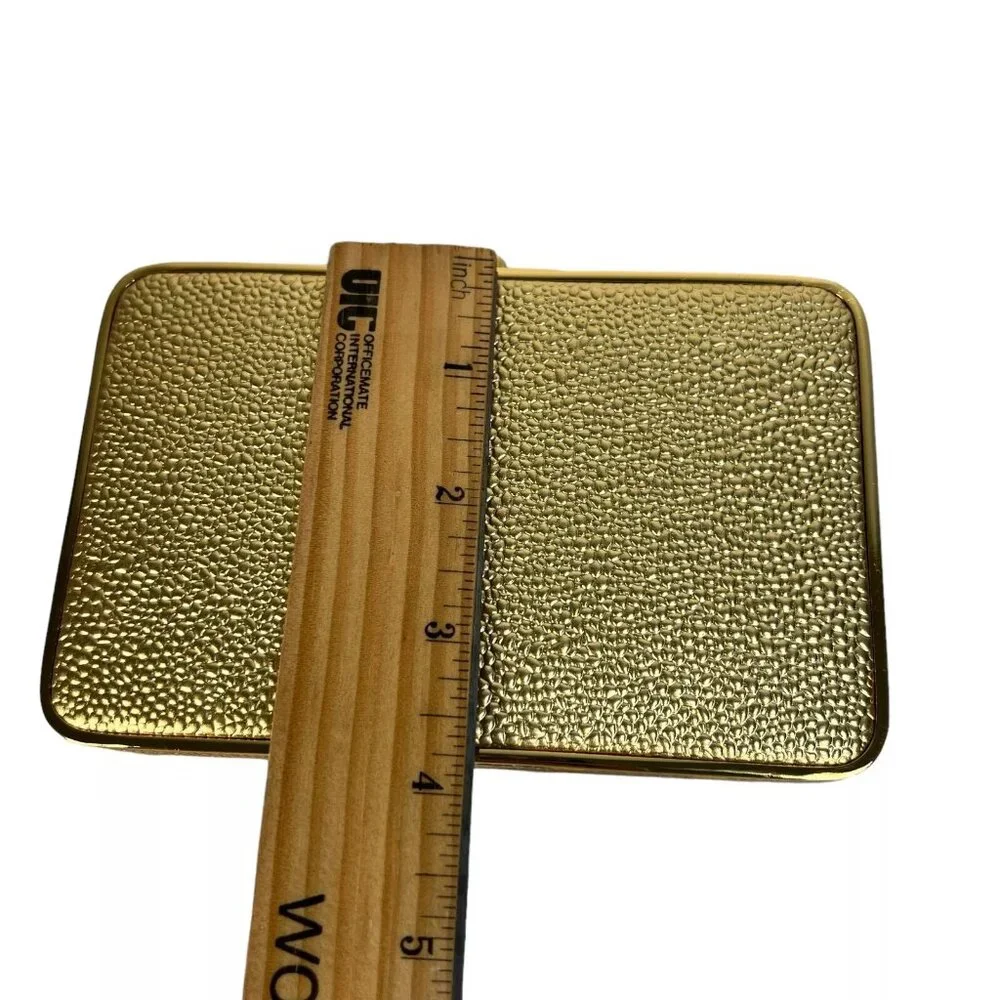 Henri Bendel The Party Starter Gold Clutch Shoulder Box Purse Removable Strap - Picture 16 of 16